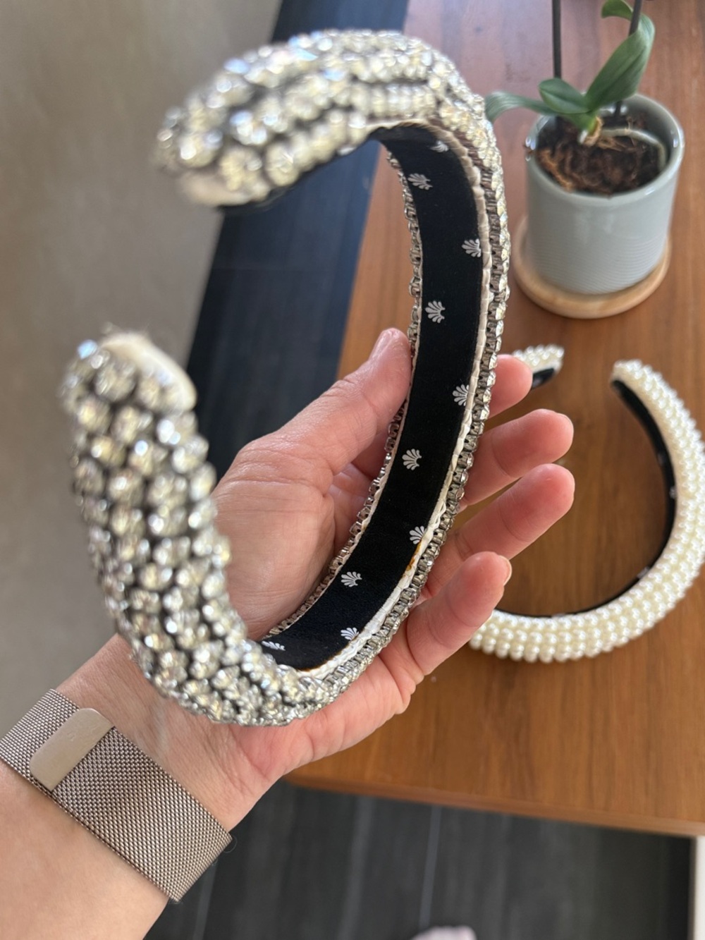 Lele Sadoughi Rhinestone Embellished Headband - Picture 2 of 4